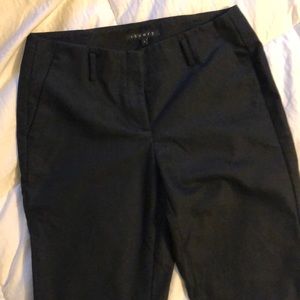 Theory black ankle pants